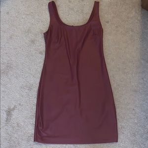 Burgundy dress
